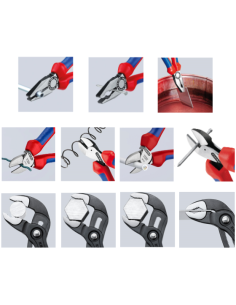 Knipex Комплект с 3 бр. клещи - комбинирани 180мм (K0302180), резачки 160мм (K7002160), Cobra 250мм (K8701250), - K002009V01 - Ц 2