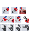 Knipex Комплект с 3 бр. клещи - комбинирани 180мм (K0302180), резачки 160мм (K7002160), Cobra 250мм (K8701250),  - K002009V01 - 2