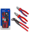 Knipex Комплект с 3 бр. клещи - комбинирани 180мм (K0302180), резачки 160мм (K7002160), Cobra 250мм (K8701250),  - K002009V01 - 3