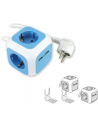 COMMEL Разклонител БЯЛ/СИН 4x2P+E и 2хUSB тип A 2.1A 10.5W с кабел 1.4метра / 1.5mm2 - C234-161 - Цена | LEDs4economy