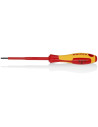 Knipex Отвертка шлиц 3.0, VDE 1000V жълто-червена ръкохватка 202мм, - K982030 - Цена | LEDs4economy