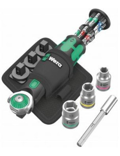 Wera Комплект тресчотка ⅜" с вложки, адаптер и битове, 8009 Pocket Set 2 Zyklop - W004281 - Цена | LEDs4economy