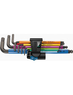 Wera Комплект изолирани шестограми, 9х (1.5…10), в щипка, 950 SPKL L-key Multicolour HF - W022210 - Цена | LEDs4economy