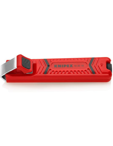 Кабелен нож, за изолация Ø4-16мм, червена ръкохватка 130мм, с фиксатор, Knipex
