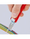 Knipex Кабелен нож, за изолация Ø4-16мм, червена ръкохватка 130мм, с фиксатор,  - K162016SB - 2
