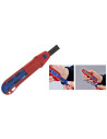 Knipex Макетен нож с магнезиев корпус Cutix, стабилизационна шина и 2 резервни ножчета,  - K9010165BK - 7