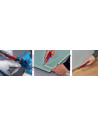 Knipex Макетен нож с магнезиев корпус Cutix, стабилизационна шина и 2 резервни ножчета,  - K9010165BK - 9