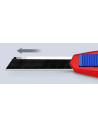 Knipex Макетен нож с магнезиев корпус Cutix, стабилизационна шина и 2 резервни ножчета,  - K9010165BK - 11