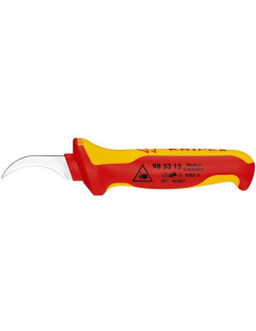 Knipex Кабелен нож извит, VDE 1000V жълто-червена ръкохватка 190мм, - K985313 - Цена | LEDs4economy