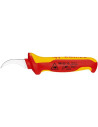 Knipex Кабелен нож извит, VDE 1000V жълто-червена ръкохватка 190мм, - K985313 - Цена | LEDs4economy