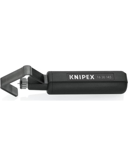 Кабелен нож, за изолация Ø19-40мм, черна ръкохватка 145мм, с фиксатор, Knipex
