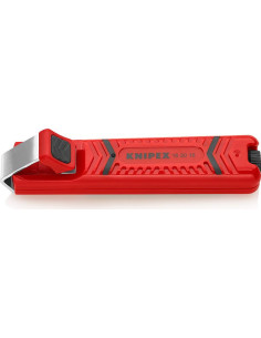Knipex Кабелен нож, за изолация Ø8-28мм, червена ръкохватка 130мм, с фиксатор, - K162028SB - Цена | LEDs4economy