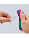 Knipex Сгъваем нож за електротехници, синьо-червена ръкохватка 120мм,  - K162050SB - 2