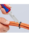 Knipex Сгъваем нож за електротехници, синьо-червена ръкохватка 120мм,  - K162050SB - 3