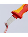 Knipex Кабелен нож, VDE 1000V жълто-червена ръкохватка 190мм,  - K9852 - 8