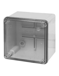 Scame Кутия 100х100х80мм IP56, UV,плътни стени, затваряне с винт на прозрачен капак, Scabox - 686.424 - Цена | LEDs4economy
