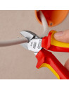 Knipex Клещи диагонални резачки, хромирани, VDE 1000V жълто-червена ръкохватка 160мм,  - K7006160 - 2