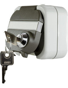 GAO Контакт шуко открит монтаж IP44 с КЛЮЧ серия AquaTop - 0510224555 - Цена | LEDs4economy 2
