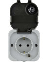 GAO Контакт шуко открит монтаж IP44 с КЛЮЧ серия AquaTop  - 0510224555 - 3