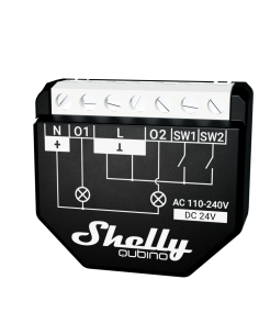Shelly Микромодул Smart реле 2х On/Off 10A с мерител изисква неутрала Shelly Qubino Wave 2PM - 269015S - Цена | LEDs4economy
