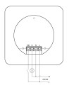 Shelly Пулт за управление със Smart реле 1х On/Off 5A изисква неутрала бял Shelly Wall Display - 262603 /до изчерпване/ - 2