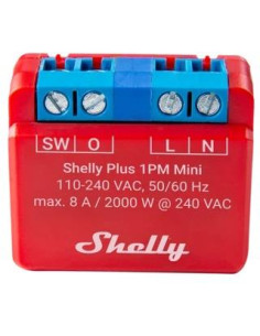 Shelly Микромодул Smart реле 1х On/Off 8A с мерител изисква неутрала Shelly Plus 1PM Mini - Цена | LEDs4economy