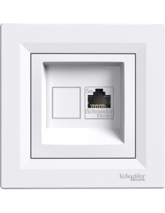 SE Розетка RJ45 UTP cat.5е моноблок цвят Бял Asfora - EPH4300121 - Цена | LEDs4economy