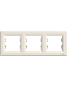SE Рамка 3х цвят Крем Asfora - EPH5800323 - Цена | LEDs4economy