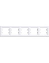 SE Рамка 5х цвят Бял Asfora - EPH5800521 - Цена | LEDs4economy