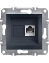 SE Розетка RJ45 UTP cat.5е цвят Антрацит Asfora - EPH4300171 - Цена | LEDs4economy