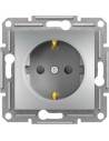 SE Контакт ШУКО 16A с детска защита цвят Алуминий Asfora - EPH2900261 - Цена | LEDs4economy