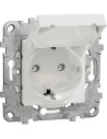 SE Контакт шуко с капак IP44 с носеща рамка 2 мод. цвят Бял Unica - NU508218 - Цена | LEDs4economy