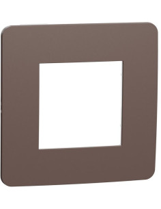 SE Лицева рамка 1х цвят Шоколад / Антрацит Unica Studio Color /до изчерпване/ - NU280217 - Цена | LEDs4economy
