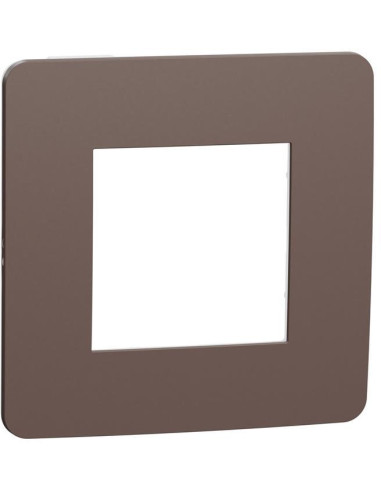 Лицева рамка 1х цвят Шоколад / Антрацит Unica Studio Color SE