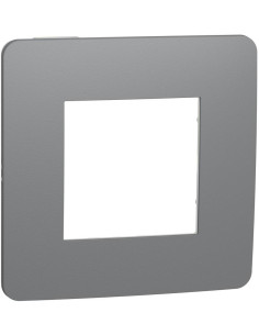 SE Лицева рамка 1х цвят Гранит / Бял Unica Studio Color /до изчерпване/ - NU280221 - Цена | LEDs4economy