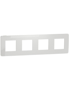 SE Лицева рамка 4х цвят Бял / Бял Unica Studio Color /до изчерпване/ - NU280818 - Цена | LEDs4economy