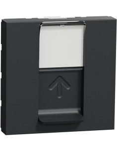 SE Розетка RJ45 UTP cat.5e S-One 2 мод. цвят Антрацит Unica - NU341154 - Цена | LEDs4economy