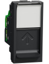SE Розетка RJ45 UTP cat.6 S-One 1 мод. цвят Антрацит Unica - NU341454 - Цена | LEDs4economy