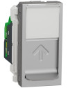 SE Розетка RJ45 UTP cat.5e S-One 1 мод. цвят Алуминий Unica - NU341030 - Цена | LEDs4economy