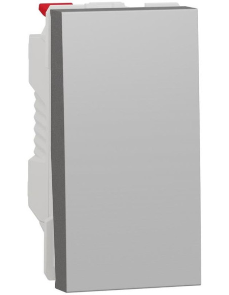 Еднополюсен ключ 1 мод. цвят Алуминий Unica SE