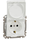 SE Контакт шуко с детска защита авт. и капак IP44 цвят Бял Sedna - SDD211024 - Цена | LEDs4economy