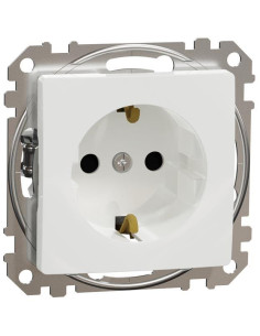 SE Контакт шуко с детска защита авт. цвят Бял Sedna - SDD111022 - Цена | LEDs4economy