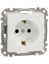 SE Контакт шуко с детска защита авт. цвят Бял Sedna - SDD111022 - Цена | LEDs4economy