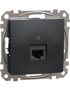 SE Розетка RJ45 UTP cat.6 S-One цвят Антрацит Sedna - SDD114461 - Цена | LEDs4economy