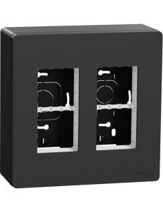 SE Моноблок за открит монтаж 2x4 мод. цвят Антрацит Unica System+ - NU122454 - Цена | LEDs4economy