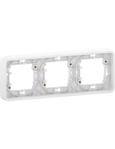 SE Рамка тройна хоризонтална IP55 цвят Бял Mureva - MUR39109 - Цена | LEDs4economy
