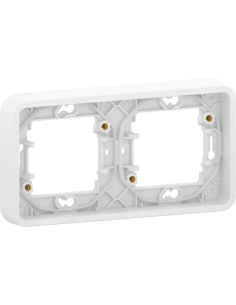 SE Рамка двойна хоризонтална IP55 цвят Бял Mureva - MUR39101 - Цена | LEDs4economy