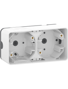 SE Конзола двойна хоризонтална IP55 цвят Бял Mureva - MUR39914 - Цена | LEDs4economy