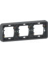 SE Рамка тройна хоризонтална IP55 цвят Антрацит Mureva - MUR34109 - Цена | LEDs4economy