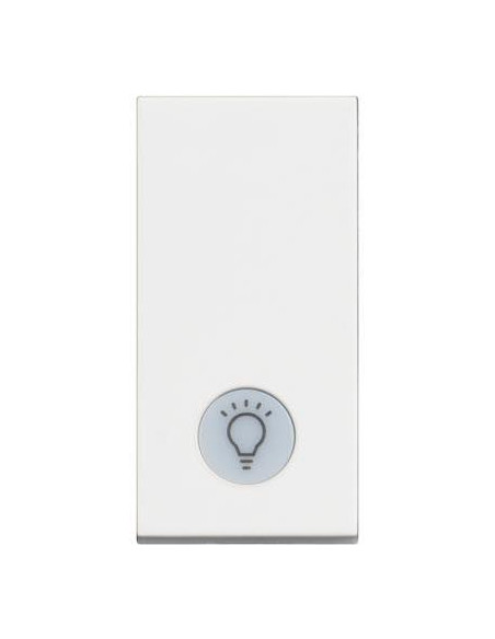 Еднополюсен ключ с LED индикация и символ лампа 1 мод. цвят Бял /блистер/ Classia Bticino